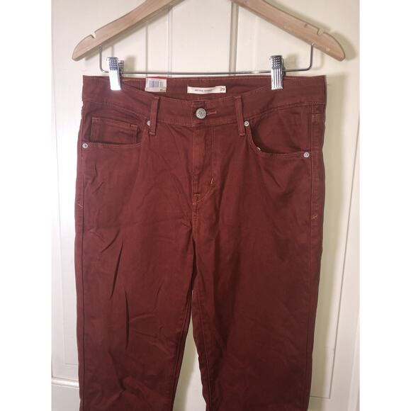 Levi’s Mid Rise Skinny Jeans Rust W29 L32 NWT - Picture 2 of 11